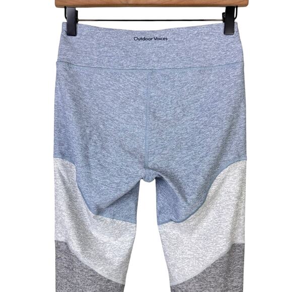 Outdoor Voices Women's Springs 7/8 Blue Gray Mid Rise Workout Leggings - Picture 4 of 5